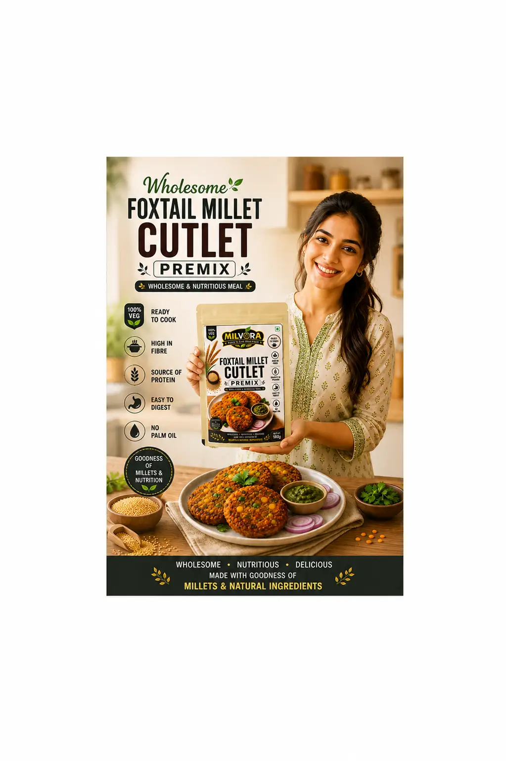 FOXTAIL MILLET CUTLET PREMIX - Image 3